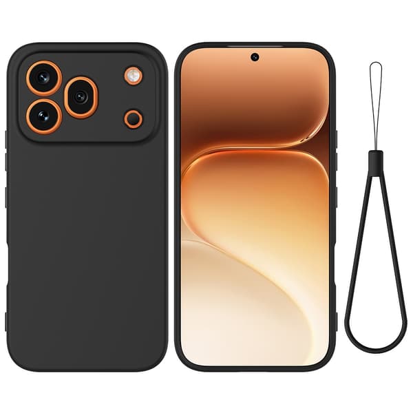 SKALO Tynd Silikone Cover til Honor 600 Pro - Sort