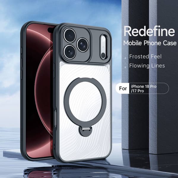 DUX DUCIS Aimo Series Kickstand Cover til iPhone 18 Pro - Sort