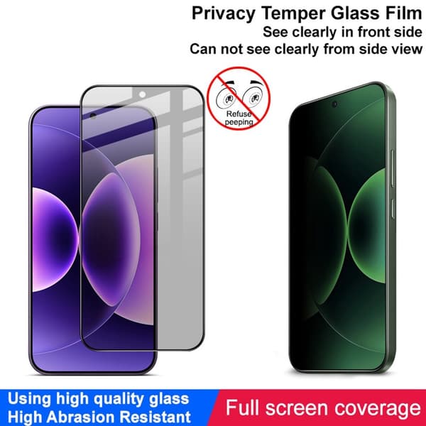 IMAK Privacy Hærdet Glas til realme GT 8 Pro 5G - Sort