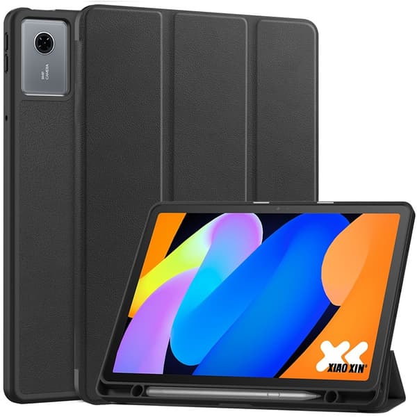 SKALO Lenovo Idea Tab 11" Trifold Kotelo - Musta