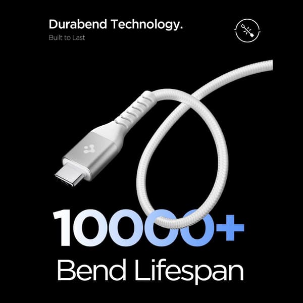 Spigen EB10010CCA Essential USB-C-kabel 100W 1m - Vit