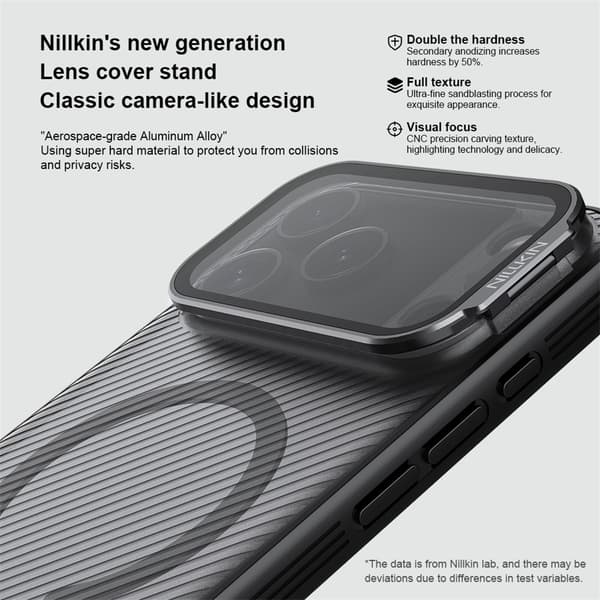 NILLKIN Camshield Prop Magnetic Series Skal för iPhone 18 Pro Max - Svart
