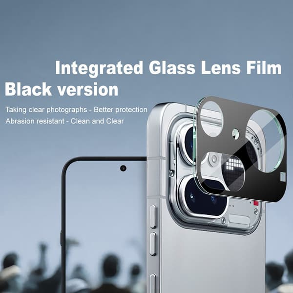 IMAK Kamerabeskyttelse af hærdet glas til Nothing Phone (4a) Pro - Sort