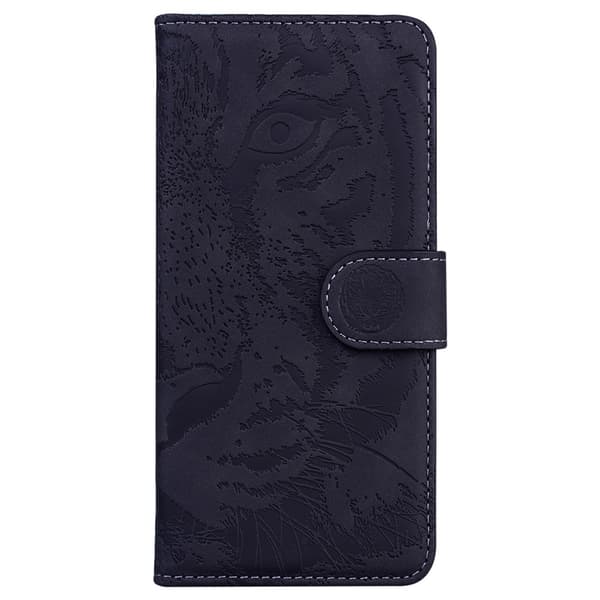 SKALO Embossed Tiger Plånboksfodral för iPhone 18 Pro Max - Svart
