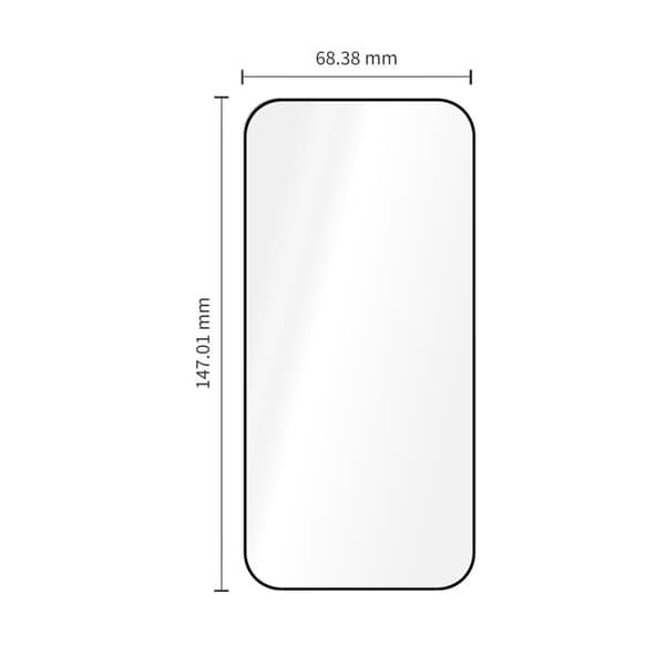 2-PAK Tech-Protect Quick Set+ Skærmbeskytter i Hærdet glas til iPhone 18 Pro - Sort