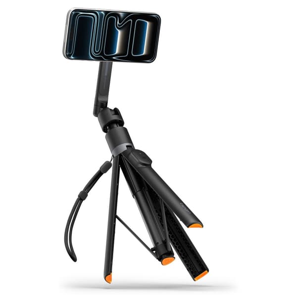 Spigen S582W Selfie stick med stativ MagSafe Bluetooth 1,66m - Sort