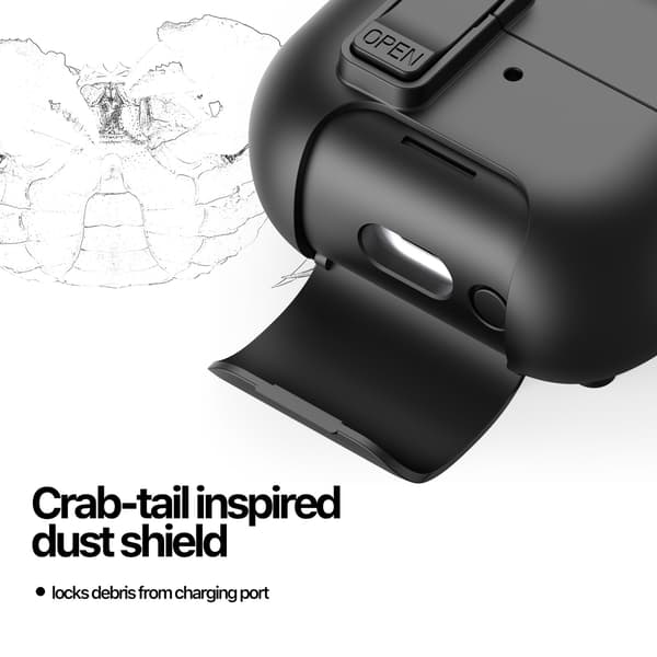 DUX DUCIS SECQ Series Cover til Samsung Galaxy Buds3 - Sort