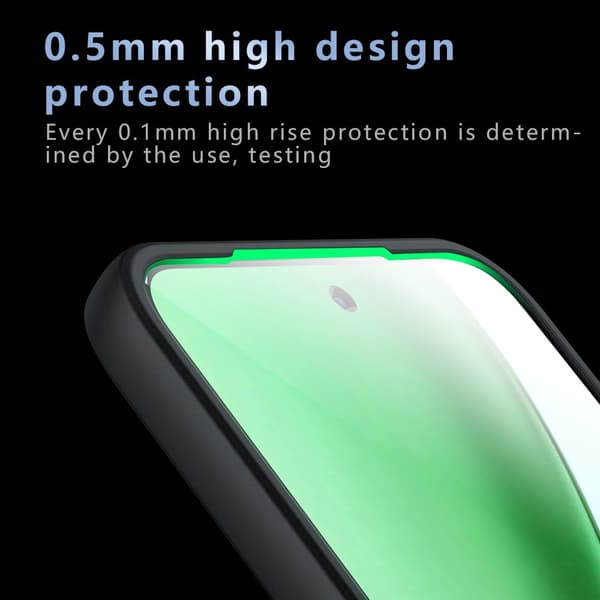 SKALO Mat Skin-touch Cover til Honor Magic8 Lite - Sort