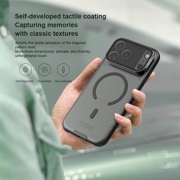 NILLKIN Camshield Prop Magnetic Series Cover til iPhone 18 Pro Max - Sort