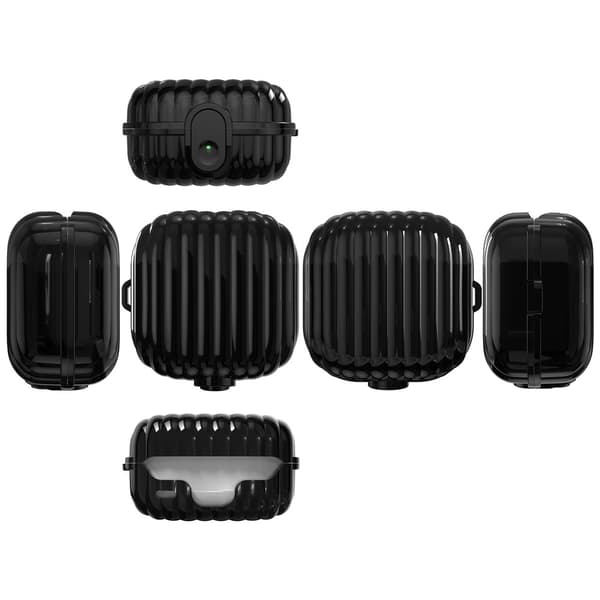 SKALO Shell Shape Cover til Samsung Galaxy Buds4 - Sort