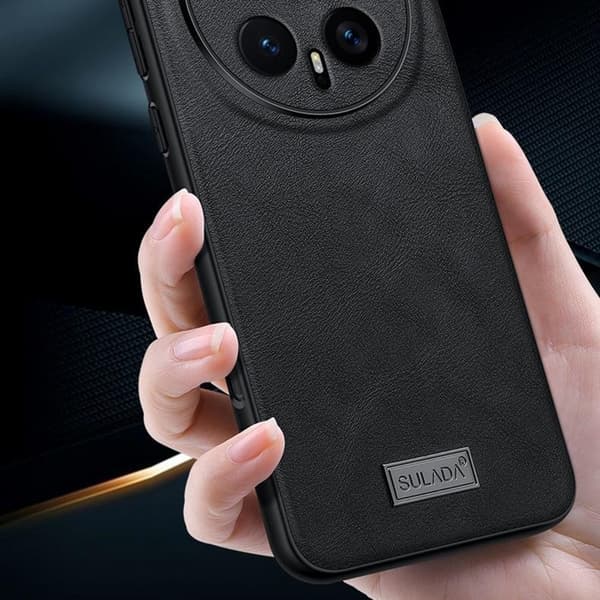 SKALO SULADA PU-Læder Cover til Honor Magic8 Pro - Sort