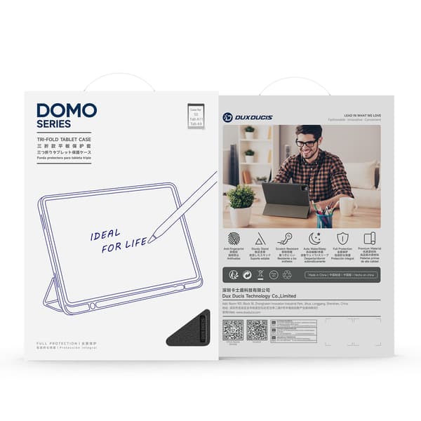 DUX DUCIS Samsung Galaxy Tab A9 DOMO Series Cover - Sort