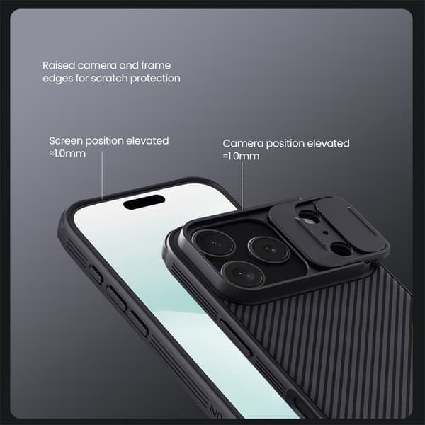 NILLKIN Camshield Pro Skal för iPhone 18 Pro - Svart