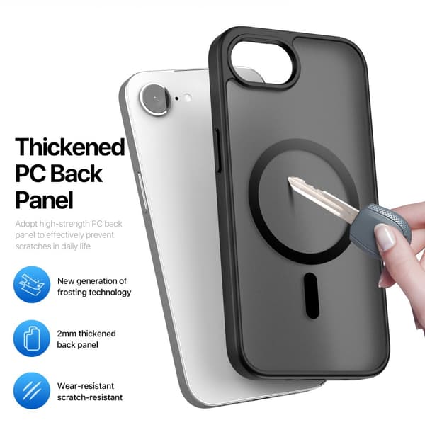 DUX DUCIS Yind Series Matte Finish Cover til iPhone 17e - Sort