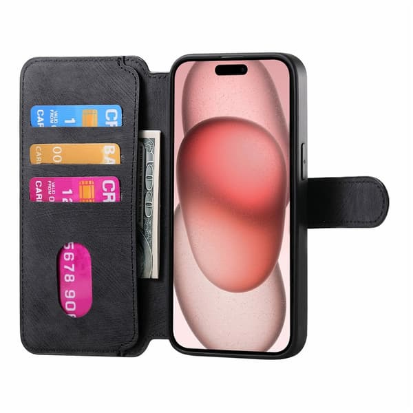 SKALO CASENEO MW-03 Flip Cover til iPhone 18 Pro - Sort