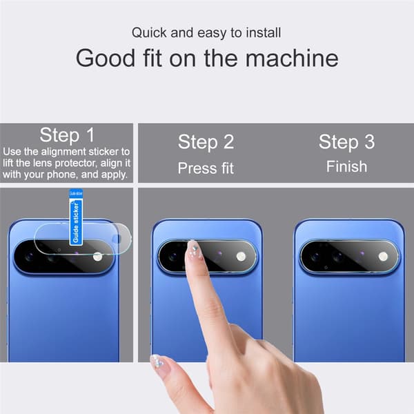 IMAK Ohut Kamerasuoja sopii Google Pixel 11 Pro XL - Läpinäkyvä