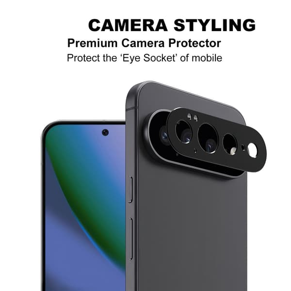 IMAK Kamerabeskyttelse i metal til Google Pixel 11 Pro XL - Sort
