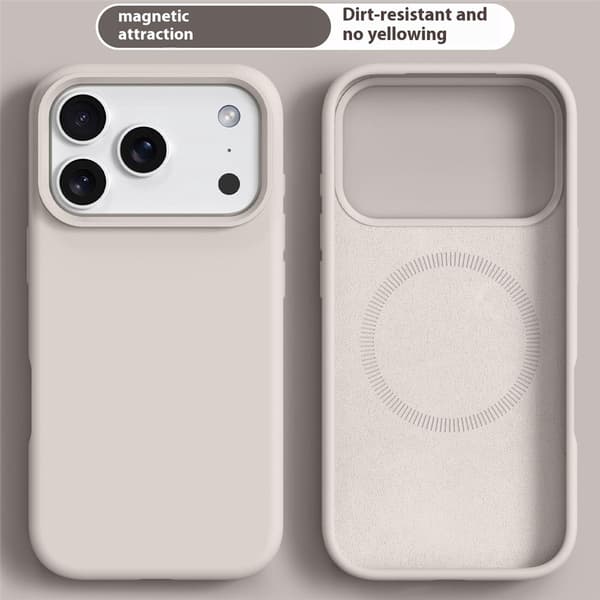 SKALO Tynd Silikone Cover til iPhone 18 Pro Max - Hvid