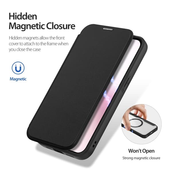 DUX DUCIS Skin X Pro Flip Cover til iPhone 17e - Sort