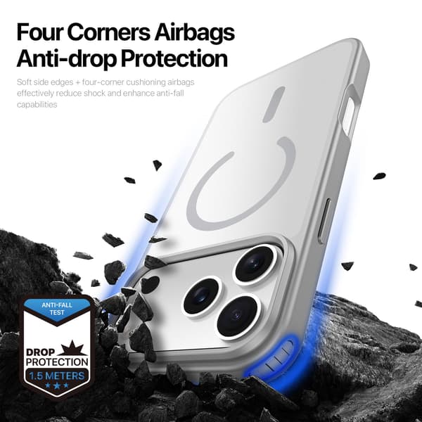 DUX DUCIS Yind Series Matt Finish Skal för iPhone 18 Pro Max - Grå