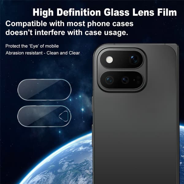 IMAK Ohut Kamerasuoja sopii Google Pixel 11 Pro Fold - Läpinäkyvä