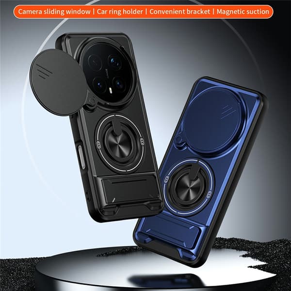 SKALO Kameraslider Ring/Stativ Cover til Honor Magic8 Pro - Sort