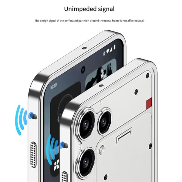 SKALO Metal Cooling Frame Bumber til Nothing Phone (3a) Lite 5G - Sort
