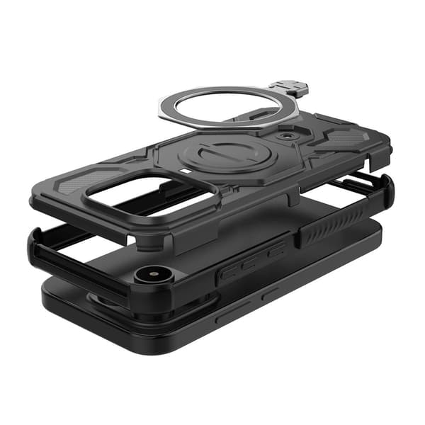 SKALO Armor Roterbar Ring Cover til Xiaomi 17 - Sort
