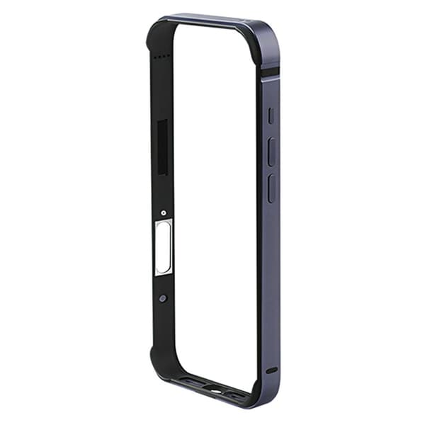 SKALO iPhone 17 Pro Max COTECi Aluminium Silikone Bumper - Mørkeblå
