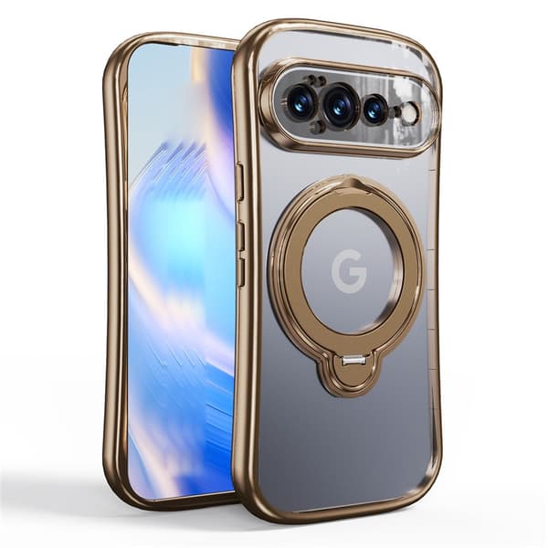 SKALO Electroplated 360° Ring TPU Cover til Google Pixel 11 Pro - Guld