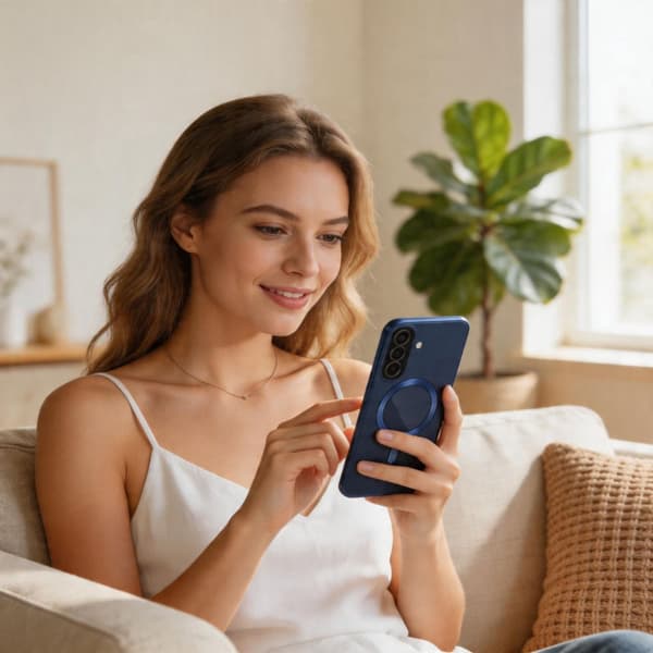 Tech-Protect MagFlex MagSafe Cover til Samsung Galaxy A57 5G - Marineblå