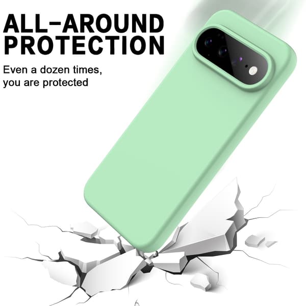 SKALO Tynd Silikone Cover til Google Pixel 11 - Lysegrøn