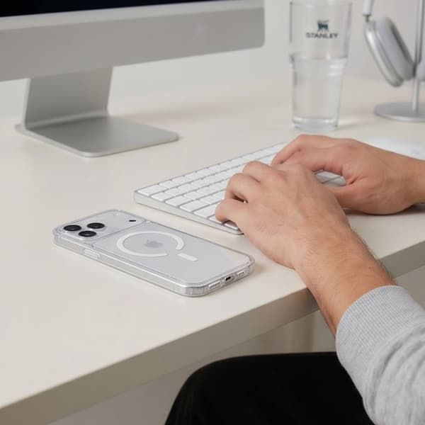 Tech-Protect Flexair Hybrid CC MagSafe Cover til iPhone 18 Pro Max - Transparent