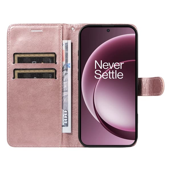 SKALO OnePlus 15 PU-läder Plånboksfodral