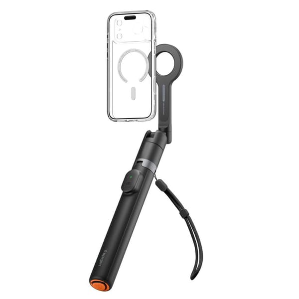Spigen S582W Selfie stick med stativ MagSafe Bluetooth 1,66m - Sort
