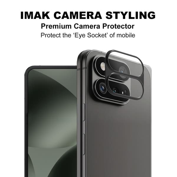 IMAK Metall Kameraskydd för Google Pixel 11 Pro Fold - Svart
