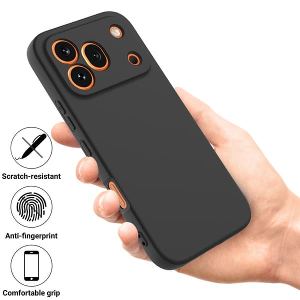 SKALO Tynd Silikone Cover til Honor 600 Pro - Sort