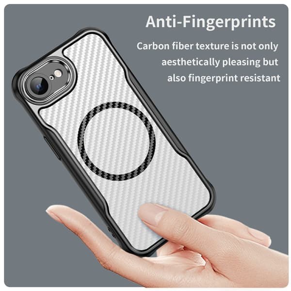 SKALO Translucent Carbon Skal för iPhone 17e - Svart