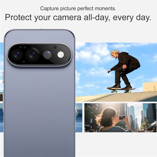 IMAK Kamerabeskyttelse af hærdet glas til Google Pixel 11 Pro - Sort