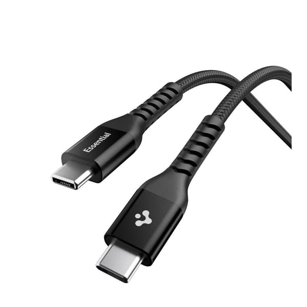 Spigen EB10010CCA Essential USB-C-kabel 100W 1m - Sort