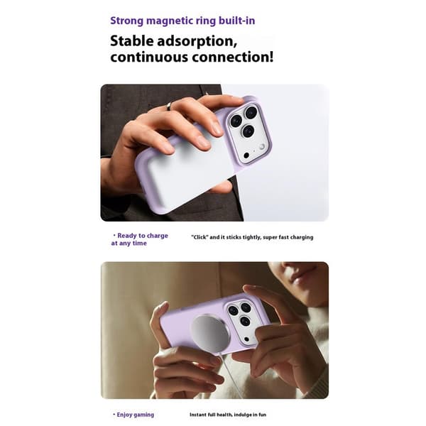 SKALO Tynd Silikone Cover til iPhone 18 Pro - Sort