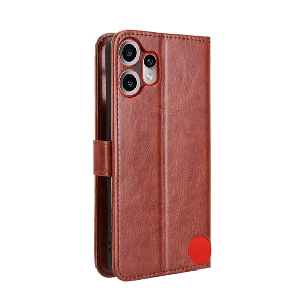 SKALO Nothing CMF Phone 2 Pro PU-läder Plånboksfodral - Brun