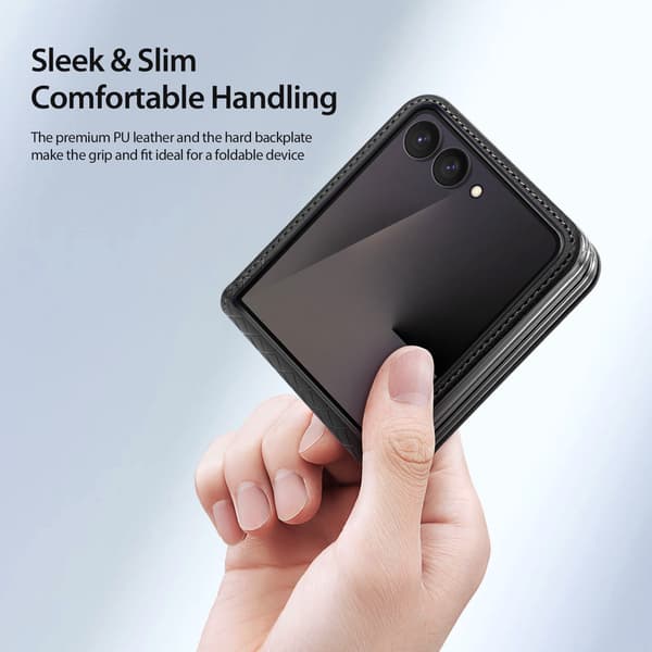 DUX DUCIS Bril Series Cover til Samsung Galaxy Z Flip8 - Sort