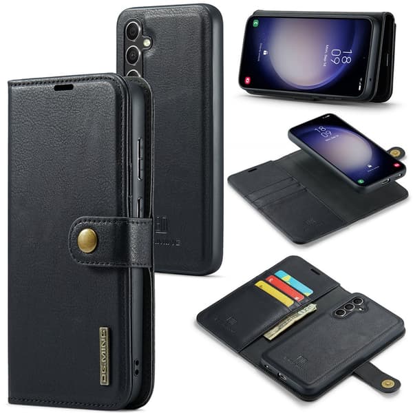DG MING 2-i-1 Magnet Flip Cover til Samsung Galaxy S26 - Sort