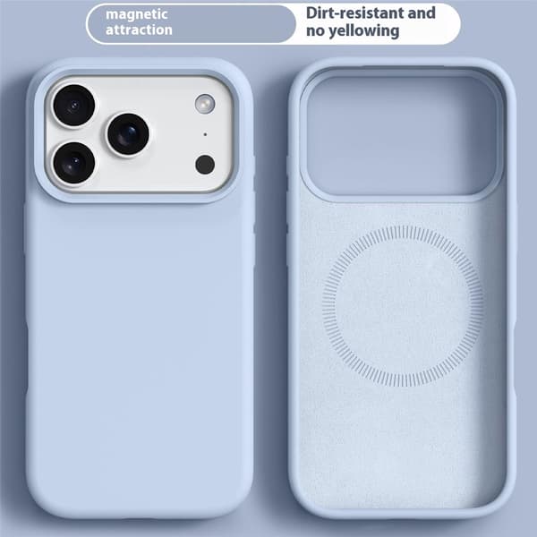 SKALO Tynd Silikone Cover til iPhone 18 Pro Max - Lyseblå
