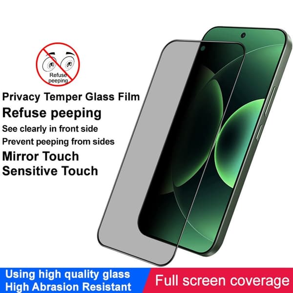 IMAK Privacy Hærdet Glas til realme GT 8 Pro 5G - Sort
