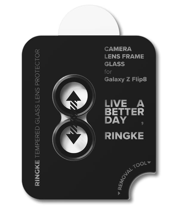 2-PACK Ringke Camera Frame Protector Kameraskydd för Samsung Galaxy Z Flip8 - Svart