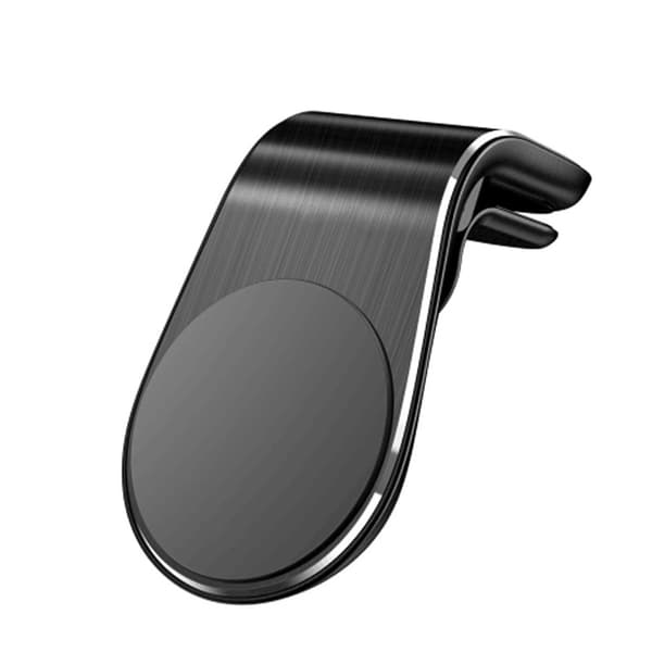 SKALO L-Formet Magnetisk Mobilholder til Luftventil - Sort