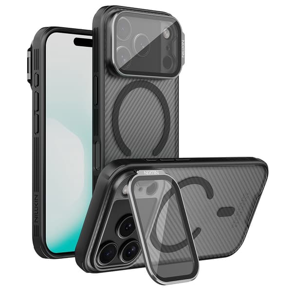 NILLKIN Camshield Prop Magnetic Series Cover til iPhone 18 Pro - Sort