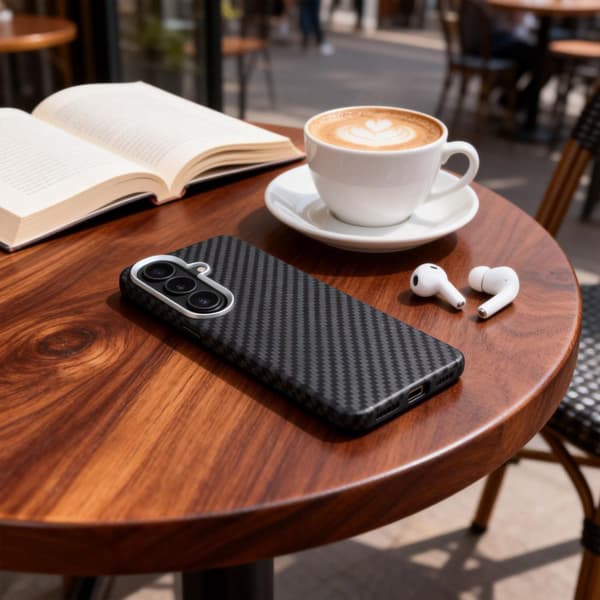 Tech-Protect Ion Carbon MagSafe Cover til Samsung Galaxy S26 - Sort/Sølv